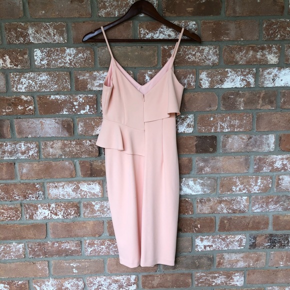 Calvin Klein peach crepe dress with ruffle - Picture 8 of 8